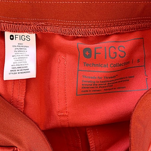 SOLD! Figs Zamora High-Rise Jogger Scrub Pant in LIMITED EDITION Clay - Picture 5 of 5